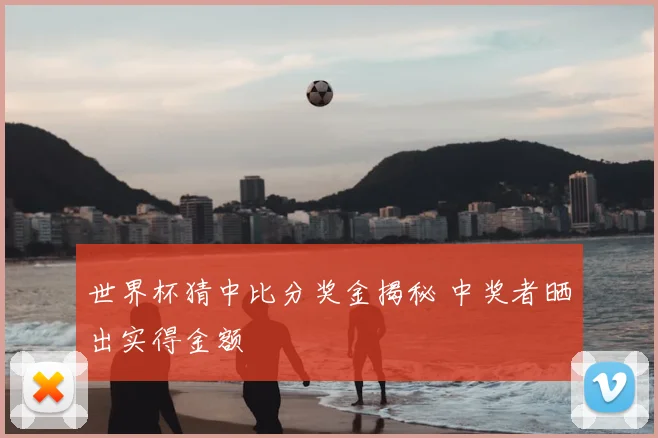 世界杯猜中比分奖金揭秘 中奖者晒出实得金额